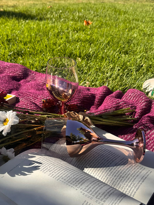 Set De 2 Copas De Vino de cobre