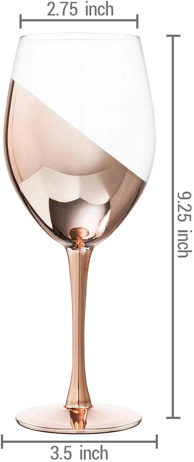 Set De 2 Copas De Vino Encobrizadas Cobre